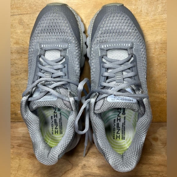 Under Armour HOVR Infinite REFLECTIVE Womens Sz 7.5 Running Shoes Sneakers Gray - Picture 6 of 9